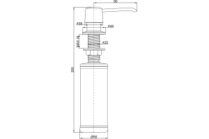Дозатор для жидкого мыла Paulmark Saube бронза - 3