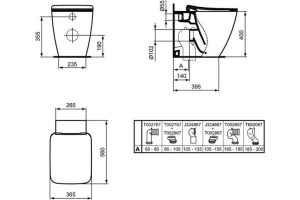 Унитаз приставной Ideal Standard Strada II AquaBlade T359801 - 3