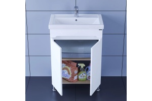 Тумба с раковиной напольная Санта Лондон 60 белый - 2