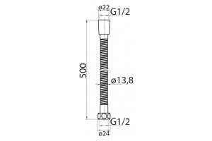 Душевой шланг Cezares Articoli vari (CZR-FMDC-120-03) - 2