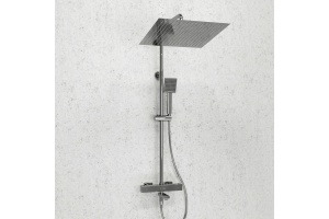 Душевая система WasserKraft 40 с термостатом хром - 2