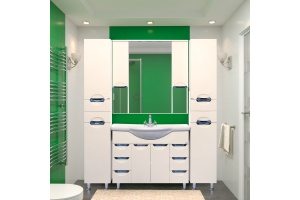 Мебель для ванной Misty Жасмин 105 белая эмаль