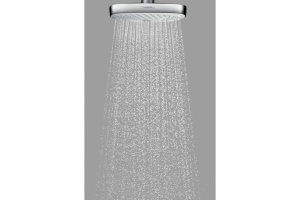 Верхний душ 9 л/мин с потолочным подсоединением Hansgrohe 300 2jet EcoSmart 26608000, хром - 3