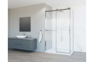 Душевой уголок Vincea Como Soft 110х90 профиль хром стекло прозрачное - 2