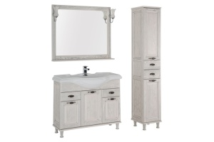 Шкаф-пенал Aquanet Тесса 35 жасмин, серебро - 2