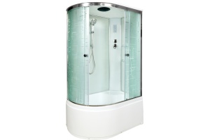 Душевая кабина DETO EM4511REL с высоким поддоном, с сиденьем