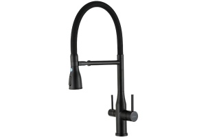 Смеситель для кухни Gappo черный матовый