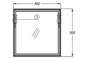 Зеркало Opadiris Санрайз cлоновая кость - 3