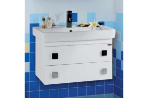 Мебель для ванной Vod-Ok Квадро 70 белая - 2