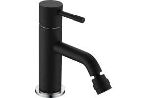 Смеситель для биде Boheme Uno черный, хром (466-BCR)