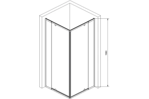 Душевой уголок RGW Passage PA-38 80х80 профиль хром стекло прозрачное - 3