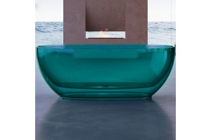 Ванна из полиэфирной смолы Abber Kristall 170х75 бирюзовый