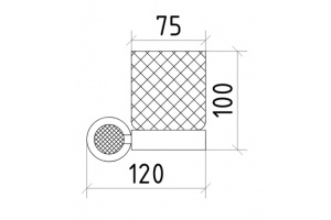 Стакан для зубных щеток настольный Boheme Royal Cristal бронза - 2