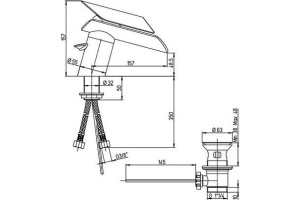 Смеситель Paini Morgana 73CR306KM для биде - 2