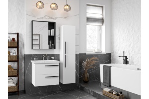 Тумба под раковину Misty Ненси 60 белая матовая - 3