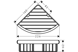 Полка Hansgrohe Logis Universal 41710000 угловая - 2