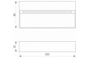 Уличный настенный светодиодный светильник Arlight LGD-Trace-S200x80-8W Warm3000 029961 - 3