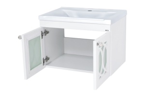 Тумба с раковиной Misty Тондо 60 белая глянцевая - 2