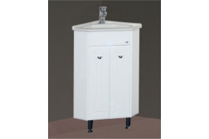 Тумба с раковиной Misty Лотос 40 белая глянцевая - 2