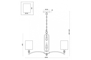Подвесная люстра Freya Riverside FR1007PL-07N - 3