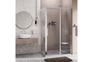 Душевой уголок Wasserkraft Lopau 120x90 R профиль хром стекло прозрачное - 2