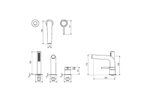 Смеситель на борт ванны Excellent Pi хром - 3