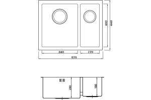 Металлическая мойка Seaman SME-575D (SME-575DR.A) - 2