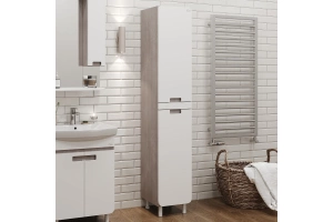 Шкаф-пенал Onika Харпер 35 белый/мешковина (403567) - 2