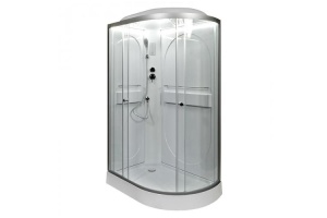 Душевая кабина Deto L 120х80 с подсветкой, хром (L602LLED)