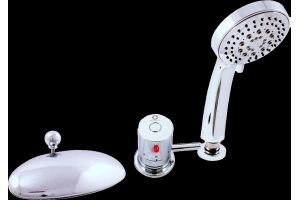 Смеситель на борт ванны термостатический Rav Slezak Dunaj хром