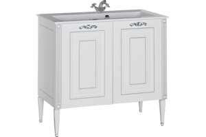 Тумба с раковиной Aquanet Паола 90 белая - 3