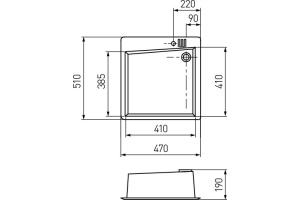 Мойка кухонная AQUATON Парма песочная - 3