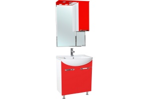 Тумба для комплекта Bellezza Альфа 65 красная - 2