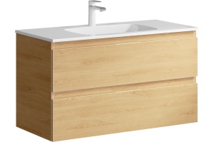 Тумба с раковиной Aqwella 5 stars Accent 100 дуб золотой - 3