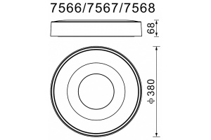 Потолочный светодиодный светильник Mantra Coin 7568 - 2