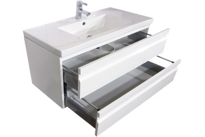 Тумба под раковину Sanvit Тема 100 белый глянец