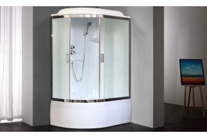 Душевая кабина Royal Bath 120х80 R профиль хром стекло рифленое - 2