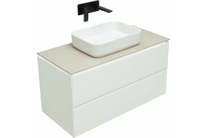 Тумба под раковину Allen Brau Infinity 100 белый матовый - 3