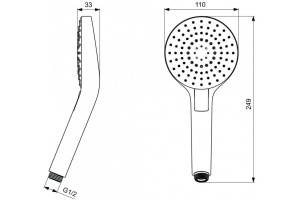 Душевая лейка Ideal Standard IdealRain (B2231AA) - 2