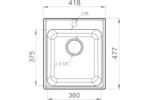 Мойка кухонная GranFest Quarz Z17 песок - 3
