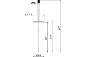 Ершик Allen Brau Priority 6.31009-BN брашированный никель - 2