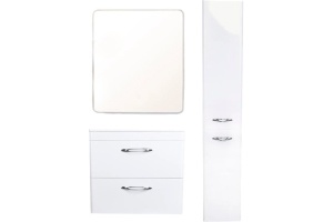 Тумба для комплекта Style Line Каре 70 подвесная, Люкс Plus, белая - 2