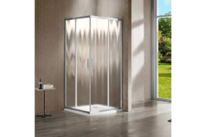 Душевая дверь Vincea Garda 100 хром стекло рифленое - 2