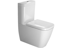 Унитаз напольный Duravit Happy D.2 с крышкой, белый (2134090000)