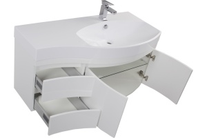 Тумба с раковиной Aquanet Опера 2-115 белая R - 3