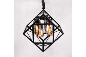 Подвесная люстра LUMINA DECO Brutte LDP 11339-4 BK - 3