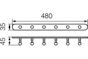 Крючок Veragio Gialetta VR.GIL-6439.CR хром - 3