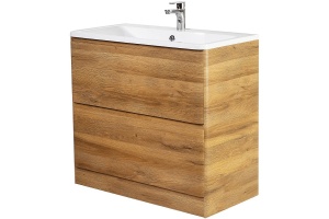 Тумба с раковиной BelBagno 80 светлое дерево - 2