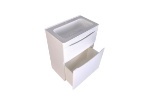 Тумба под раковину Style Line Бергамо 60 Люкс Plus, белый (СС-00002307) - 2