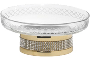 Мыльница Boheme Royal Cristal Gold настольная